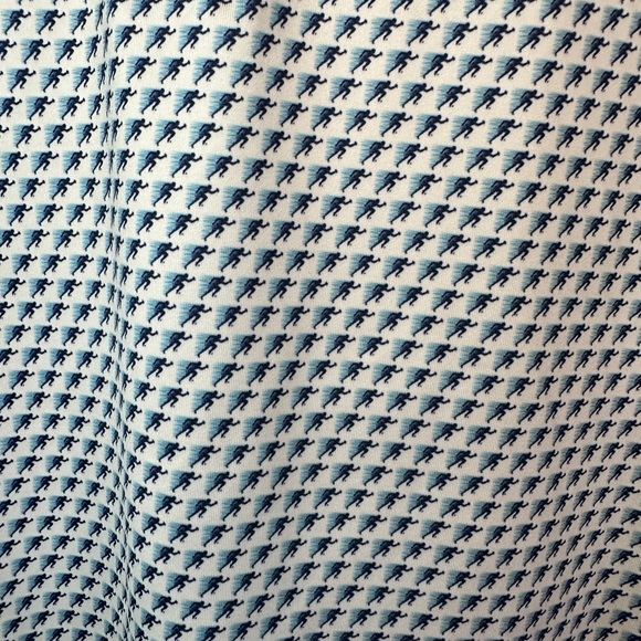 Peter Millar Crown Sport Button Polo Blue Pattern Size Medium - Picture 6 of 6